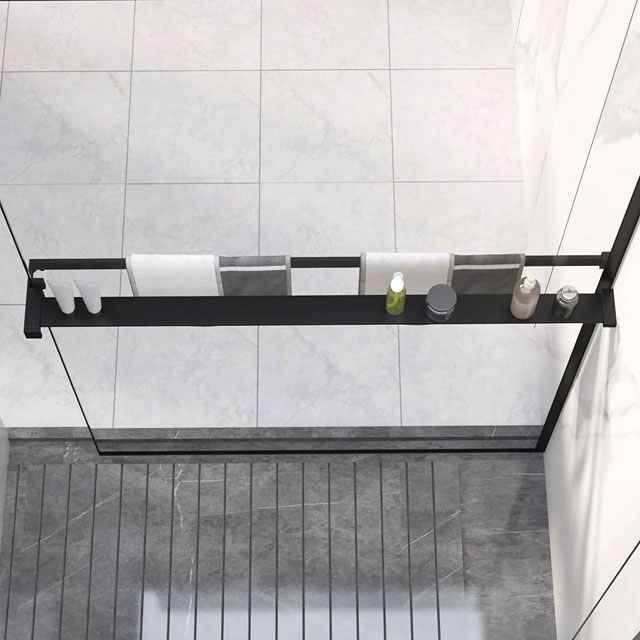 Nowoczesna półka na kabinę prysznicową walk-in Asla 7X