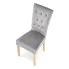 Popielate krzesło do jadalni Depso