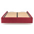 Bordowy korpus łóżka tapicerowanego - Rimoso