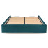 Ciemnozielony korpus łóżka tapicerowanego welurem - Rimoso