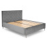 Szare łóżko tapicerowane Rimoso 4X
