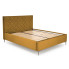Musztardowe łóżko pikowane Rimoso 4X
