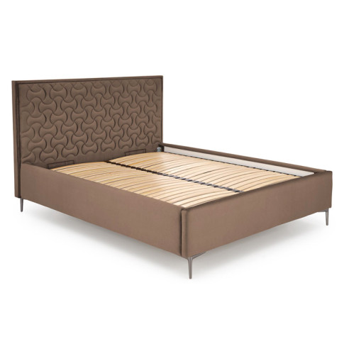 Beżowe łóżko tapicerowane Rimoso 4X