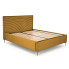 Musztardowe łóżko z zagłówkiem Rimoso 5X