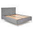 Szare łóżko tapicerowane Rimoso 5X