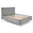 Szare łóżko z zagłówkiem Rimoso 6X