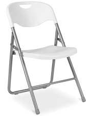 Białe krzesło składane na taras - Arys 4X w sklepie Edinos.pl