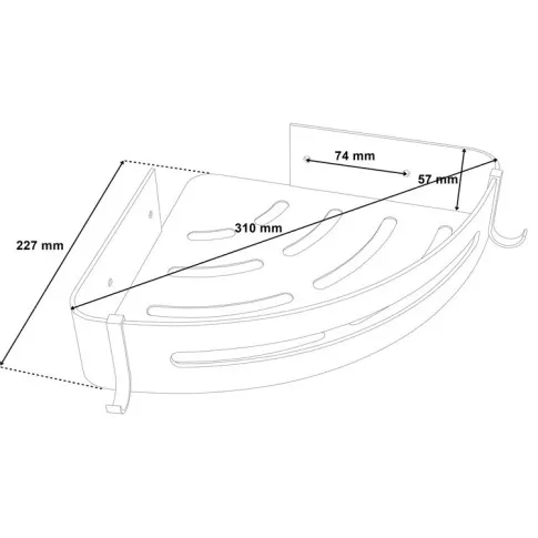 Wymiary półek Alunis