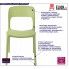 Fotografia Zielone minimalistyczne krzesło - Deliot 2X z kategorii Kuchnia i jadalnia