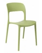 Limonkowe minimalistyczne krzesło - Deliot 2X w sklepie Edinos.pl