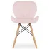 różowe krzesło welurowe do salonu kuchni zeno 4s 4szt