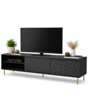 Czarna szafka pod telewizor 180 cm - Juppi 7X w sklepie Edinos.pl