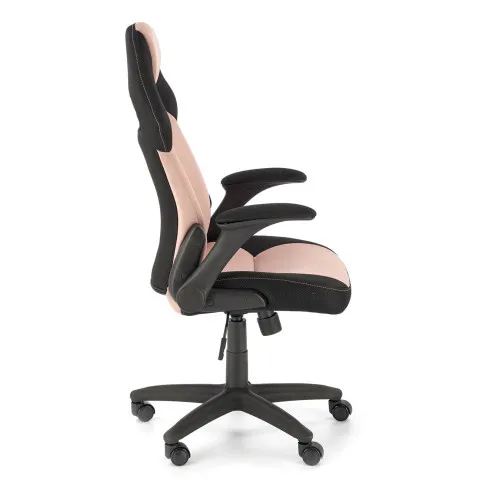 Różówy nowoczesny fotel obrotowy Hatrix