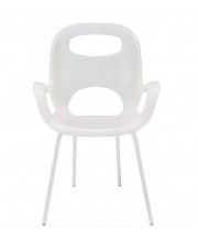 Minimalistyczne krzesło Giano - białe w sklepie Edinos.pl