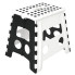 Czarno-biały składany stołek do kuchni - Sefro 4X