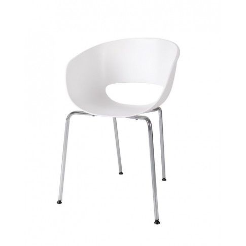 Zdjęcie produktu Designerskie białe krzesło - Malto.