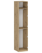 Korpus szafy z dwoma drążkami 50 cm dąb artisan - Wax 6X w sklepie Edinos.pl