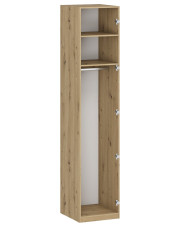 Korpus szafy z dwiema półkami i drążkiem 50 cm dąb artisan - Wax 7X w sklepie Edinos.pl