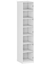 Biały korpus szafy z półkami 50 cm - Wax 8X w sklepie Edinos.pl