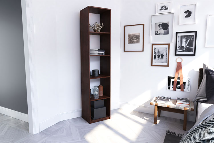 Nowoczesny wąski regał na książki Stejar 3X