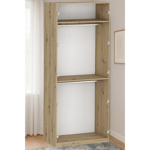 Korpus szafy z dwoma drążkami 100 cm dąb artisan   Jonix 9X