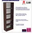Otwarty regal z półkami wenge Lobert 5X