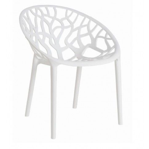 Zdjęcie produktu Krzesło ażurowe Giato - białe.