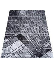 Szary prostokątny nowoczesny dywan - Hefi 5X w sklepie Edinos.pl