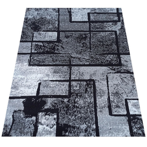 Szary nowoczesny dywan pokojowy Hefi 6X