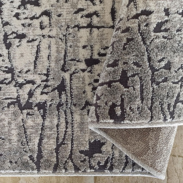 Szary nowoczesny dywan Moku 5X