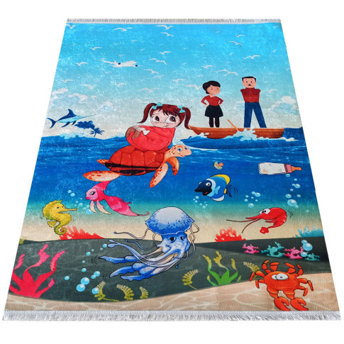 Dziecięcy dywanik w morskie zwierzęta Idem 9X