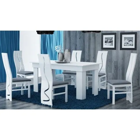 Zdjęcie prostokątny biały stół 160x80 cm Destar | Edinos.pl