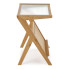 Zdjęcie bambusowy stolik kawowy ze szklanym blatem Caltos - sklep Edinos.pl