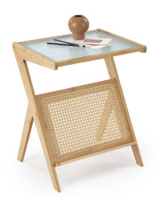 Stolik pomocniczy z drewna bambusowego - Caltos w sklepie Edinos.pl