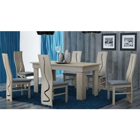 Zdjęcie kuchenny stół 160x80 cm dąb sonoma Tida | Edinos.pl