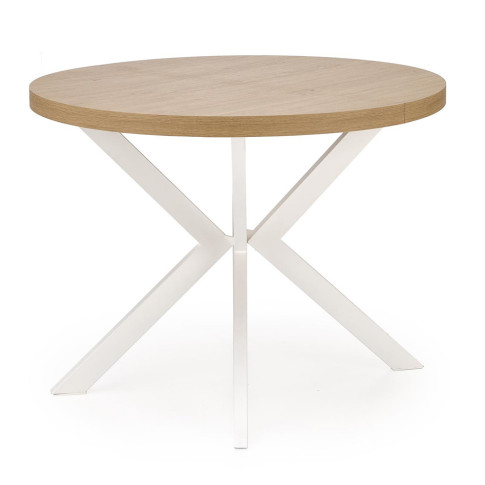 Okrągły stół na białej podstawie Revlos