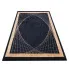 Czarny dywan ze złotymi geometrycznymi wzorami - Agito 4X