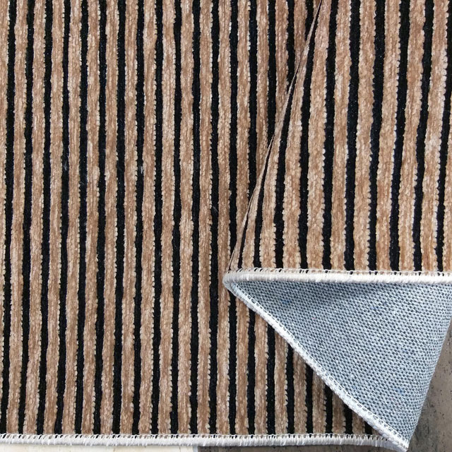 Skandynawski beżowy dywan do salonu Avox