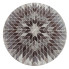 Beżowy okrągły wzorzysty dywan - Hrimo