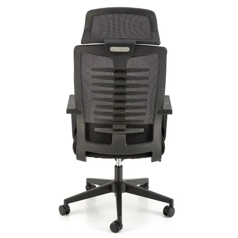 Czarny fotel obrotowy Luxurion