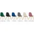 Kolory pikowanego welurowego krzesła kuchennego Kiraz 3X