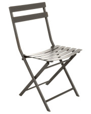 Brązowe składane krzesło ogrodowe - Tuvo 3X w sklepie Edinos.pl