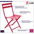 Czerwone designerskie krzesło ogrodowe Tuvo 3X
