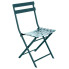 Morskie stalowe krzesło balkonowe, ogrodowe - Tuvo 3X