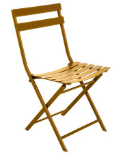 Krzesło ogrodowe tarasowe ochra - Tuvo 3X