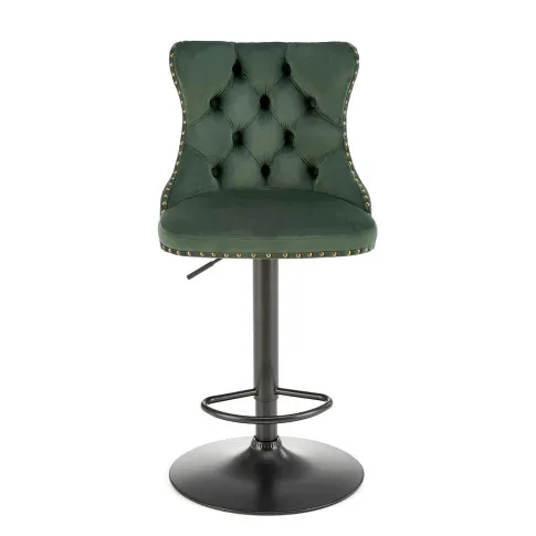 Zielony welurowy hoker Bancos