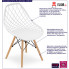 infografika kompletu 4 sztuk skandynawskich krzesel do salonu seram