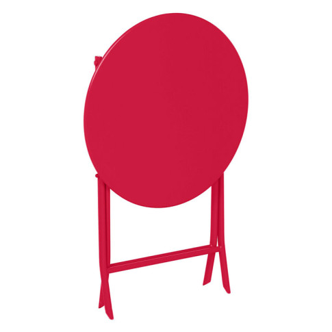 Czerwony okrągły stolik do ogrodu Tuvo 4X