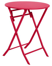Czerwony składany stolik do ogrodu - Tuvo 4X