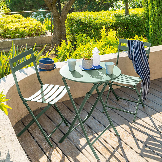 Składany stolik ogrodowy balkonowy ze stali Tuvo 4X